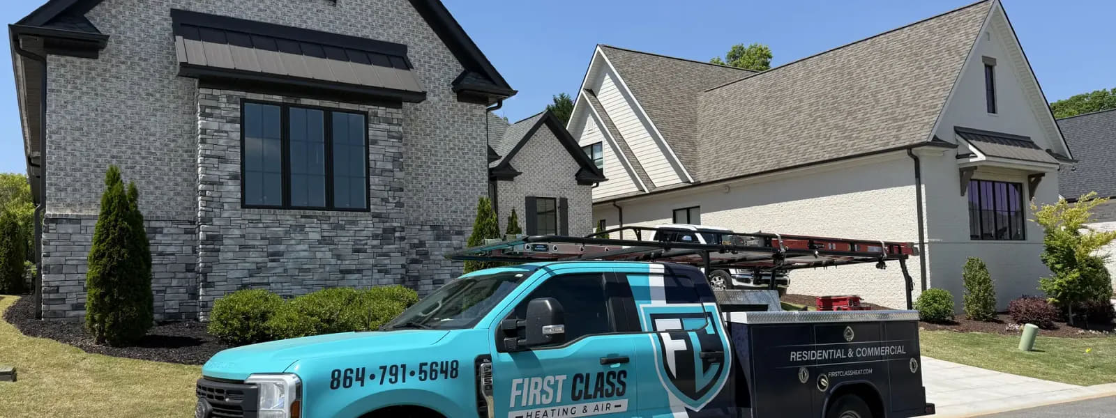 Water heater installation in Greenville, SC by First Class Heating & Air