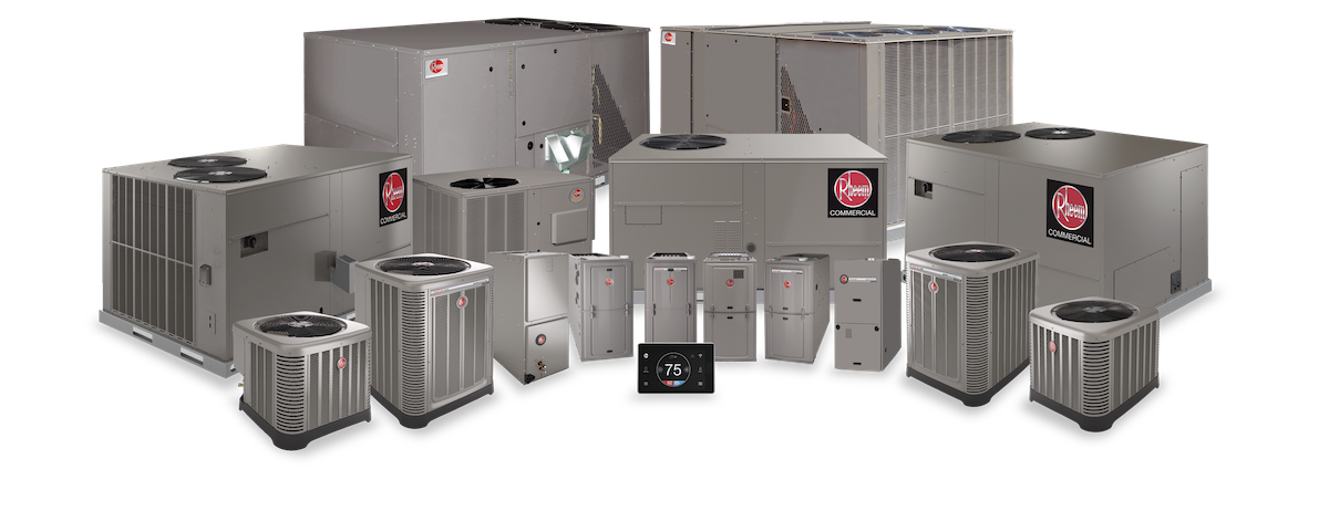 Rheem HVAC equipment installed by First Class Heating & Air