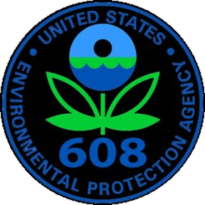 EPA Section 608 Certified for Refrigerant Handling
